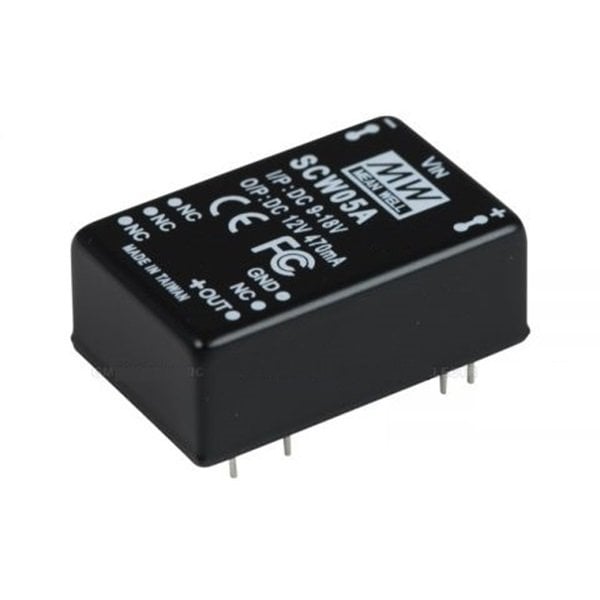 SCW05A-15 5W Regüleli Tek Çıkış DC-DC Converter