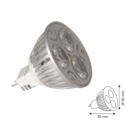 Helios 12V 3x1W Beyaz Led Ampul
