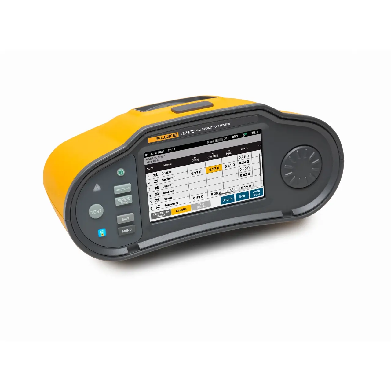 Fluke 1674FC UK - Fluke 1674 FC UK  Multifunction Installation Tester
