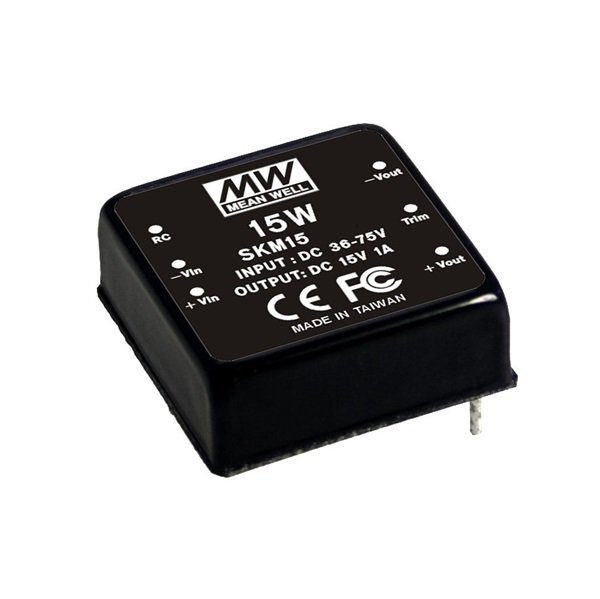 SKM-15B-12 15W Regüleli Tek Çıkış DC-DC Converter