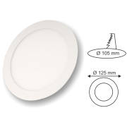 6W Günışığı Sıva Altı Yuvarlak Panel Led Armatür