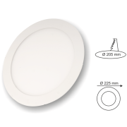 20W Beyaz Sıva Altı Yuvarlak Panel Led Armatür
