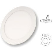 24W Günışığı Sıva Altı Yuvarlak Panel Led Armatür