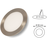 3W Günışığı Sıva Altı Saten Panel Led Armatür