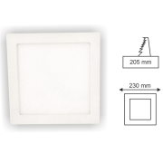20W Beyaz Sıva Altı Kare Panel Led Armatür
