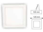 6W Beyaz Sıva Altı Kare Panel Led Armatür