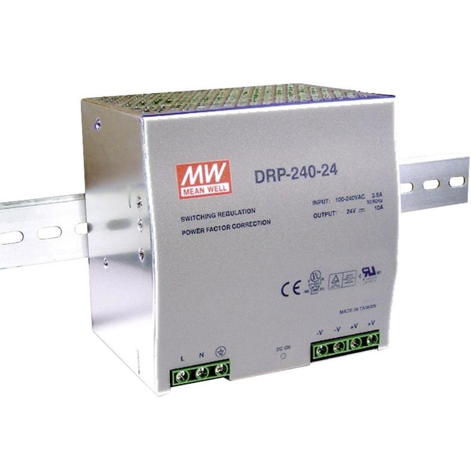 DRP-240-24 240W 24V/10,0A Monofaze Giriş SMPS