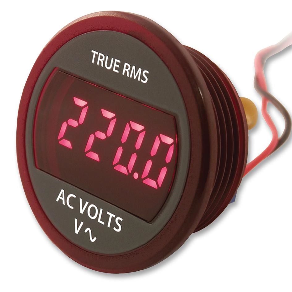 Murata Power DMR20-1-ACV-R-C - VOLTMETER, PANEL, LED, 85-264VAC
