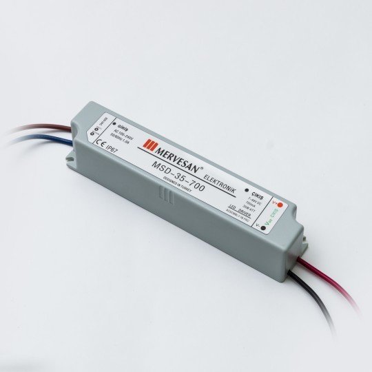 MSD-35-700 35W 9-48Vdc/700mA Sabit Akım IP67 Led Sürücü