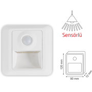 1.5W Beyaz Led Duvar Aydınlatma Sensörü