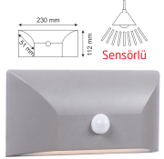 6W Günışığı Sensörlü Led Duvar Aydınlatmaları