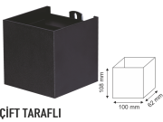 6W Günışığı Küre Çift Taraflı Led Duvar Aydınlatmaları