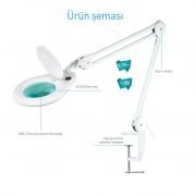 1066D2-4C 5D Floresanlı Akrobat Büyüteç