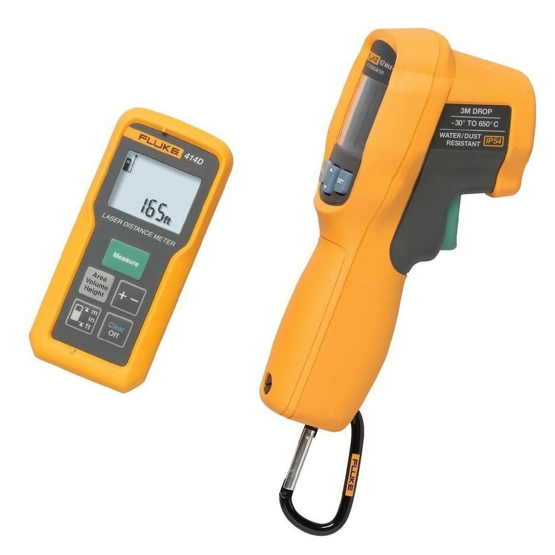 Fluke 414D/62MAX+ Lazerli Mesafe Ölçer , IR Termometre