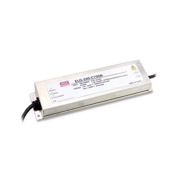 ELG-240-C700A 240W 172~343V/350~700mA Sabit Akım Led Sürücü