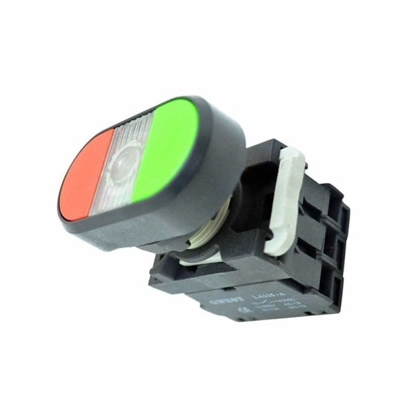 A1-11R 1NO-1NC İkiz Buton (Kırmızı-Yeşil)